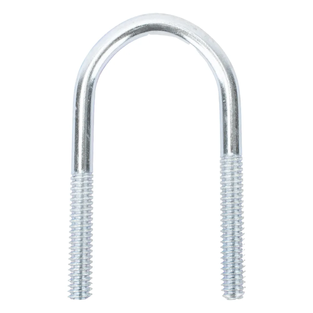 Abrazadera tipo U de 1 1/4", con acabado Electro Zinc, no incluye tuercas y arandelas