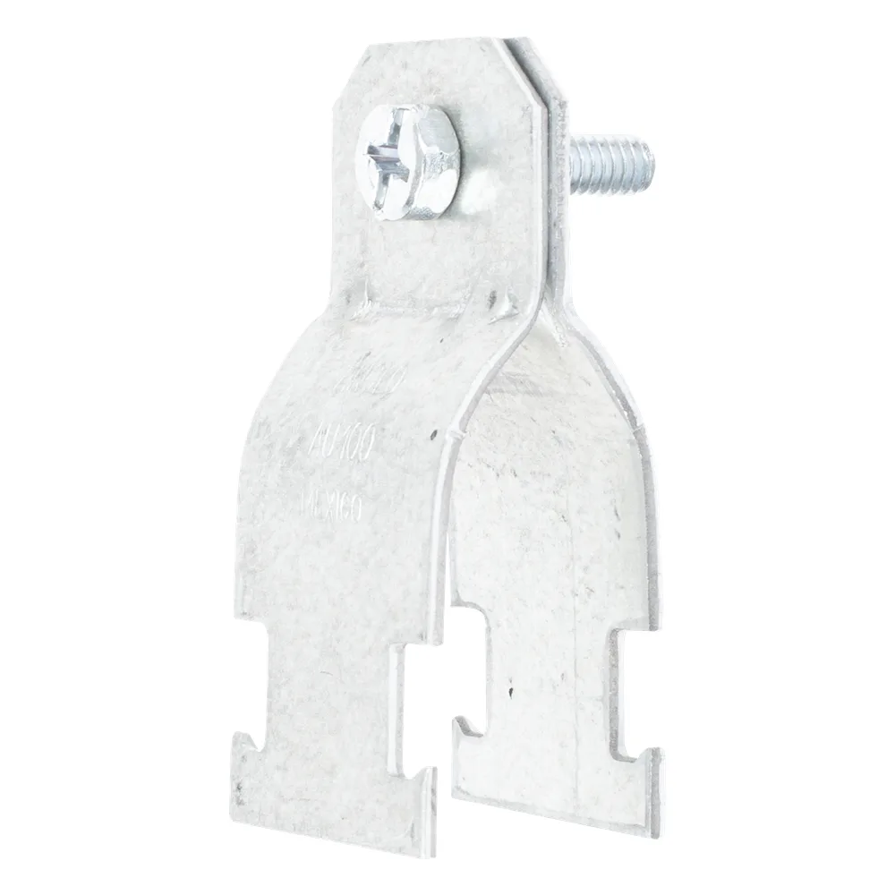Abrazadera Unicanal para Conduit Pared Gruesa y PVC de 1/2" (13 mm).