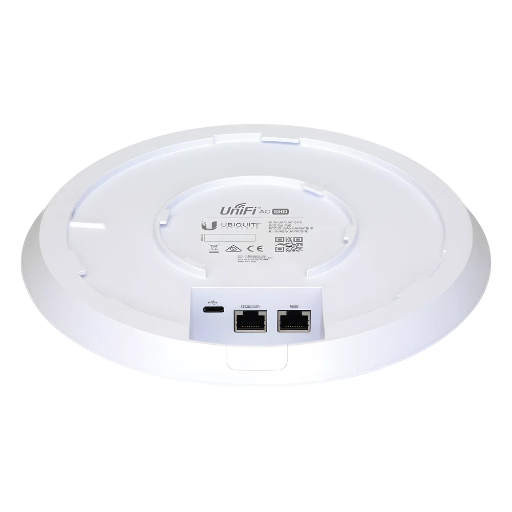 Access Point UniFi doble banda 802.11ac Wave 2 MU-MIMO 4X4, airView, airTime, hasta 500 clientes, antena Beamforming, PoE 802.3at – vista 3