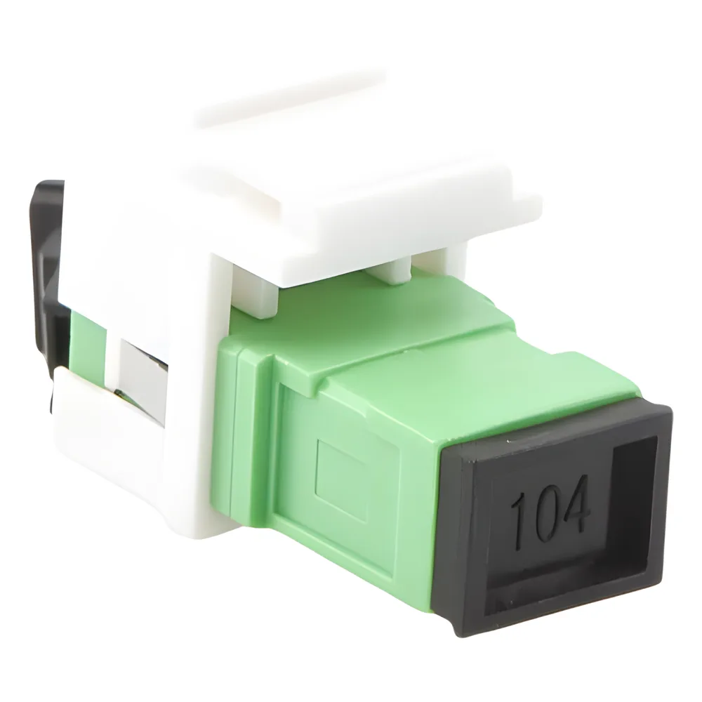 Acoplador Keystone de Fibra Óptica Monomodo SC/APC Simplex a SC/APC – vista 6