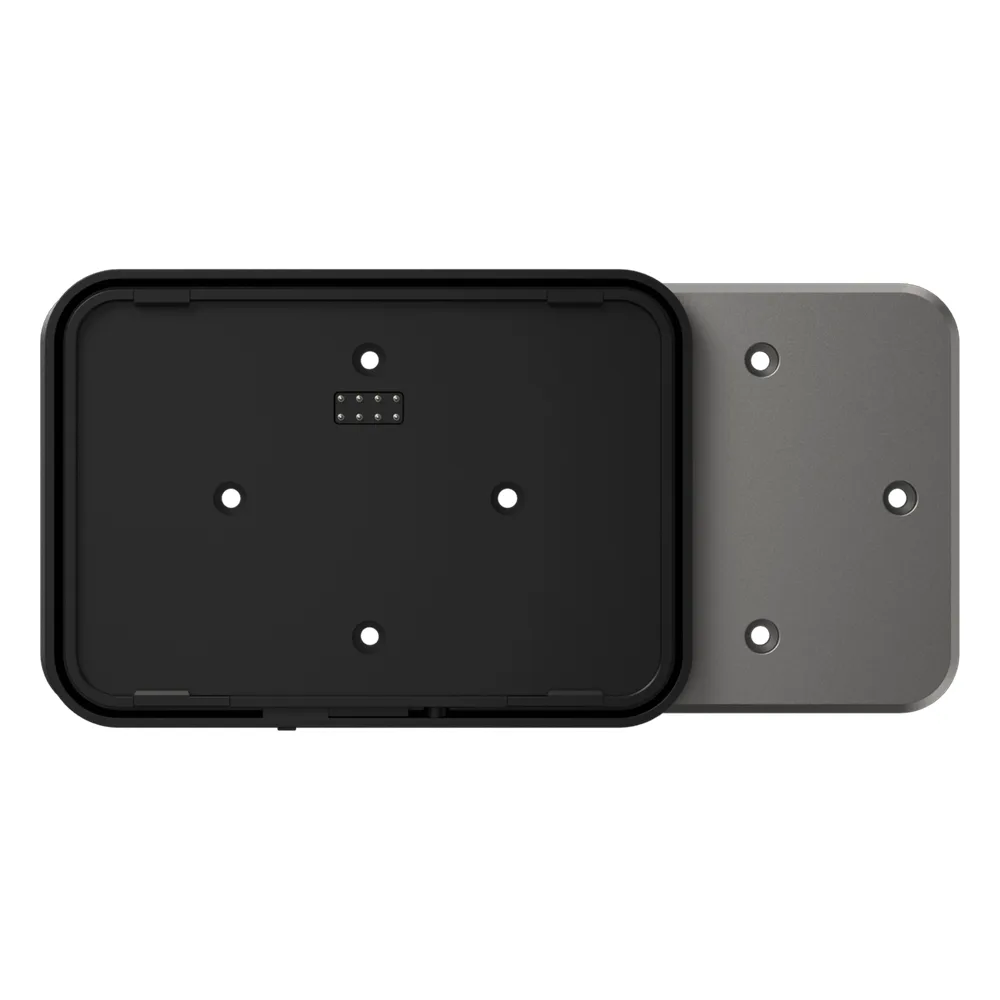 Adaptador de Montaje SUNMI CPad / Compatibilidad VESA y Caja 86mm / Conectividad USB Alimentación y Datos / Fijación Segura con Cerradura / Botón Liberación Rápida