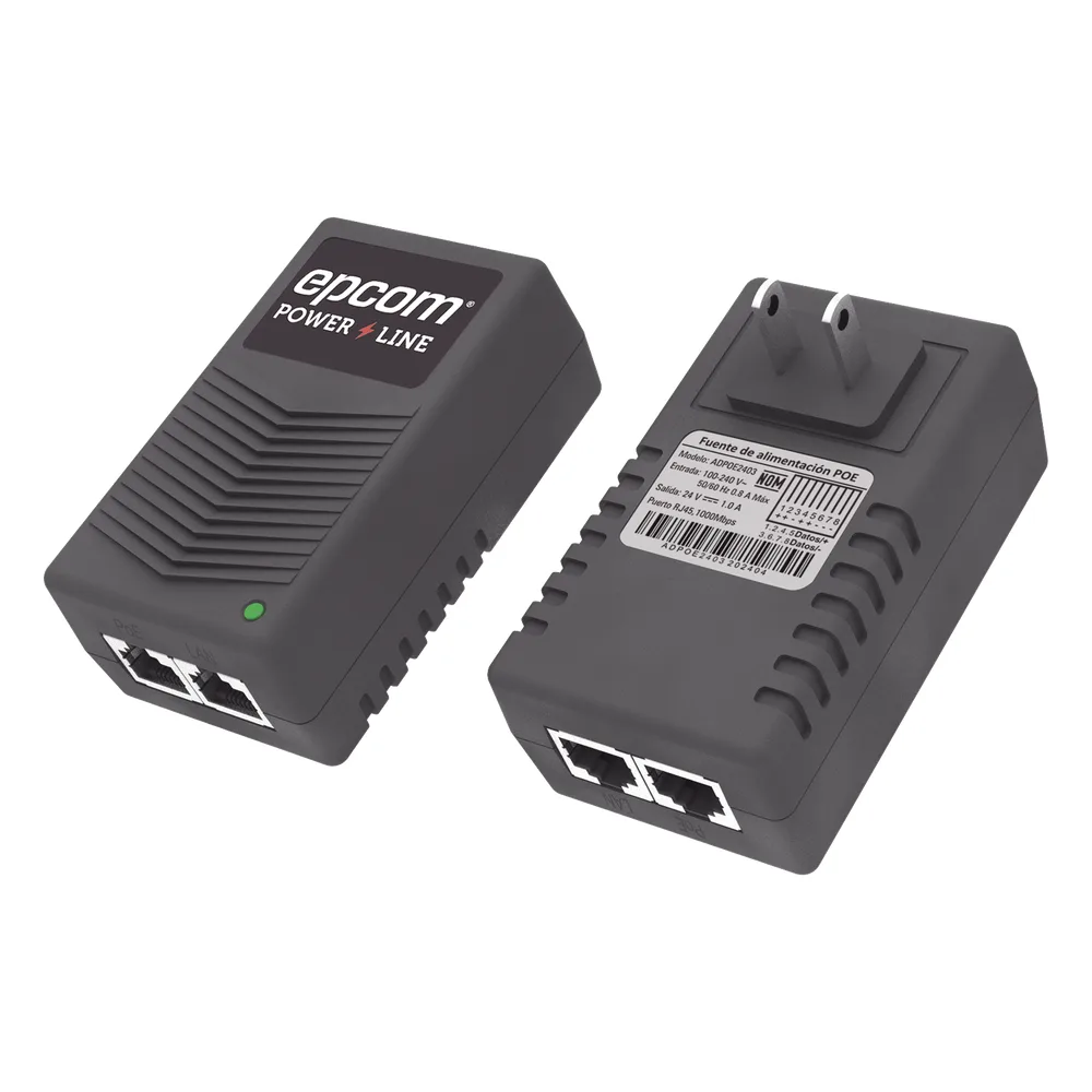 Adaptador de pared / Inyector PoE / 24 Vcc / 1 A / Controlado por chip IC / Protección contra OV, OC, SC, UV/  Fácil de instalar – vista 5