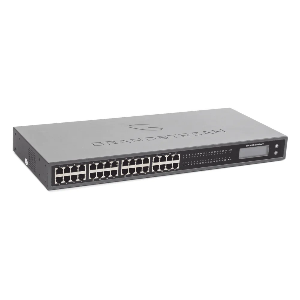 Adaptador VoIP GrandStream de 32 FXS 2 puertos telco 50 pins p/montaje en rack – vista 4