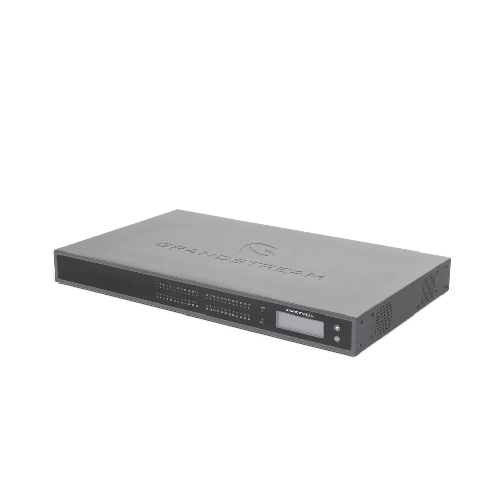 Adaptador VoIP GrandStream de 48 FXS 2 puertos telco 50 pins p/montaje en rack – vista 3
