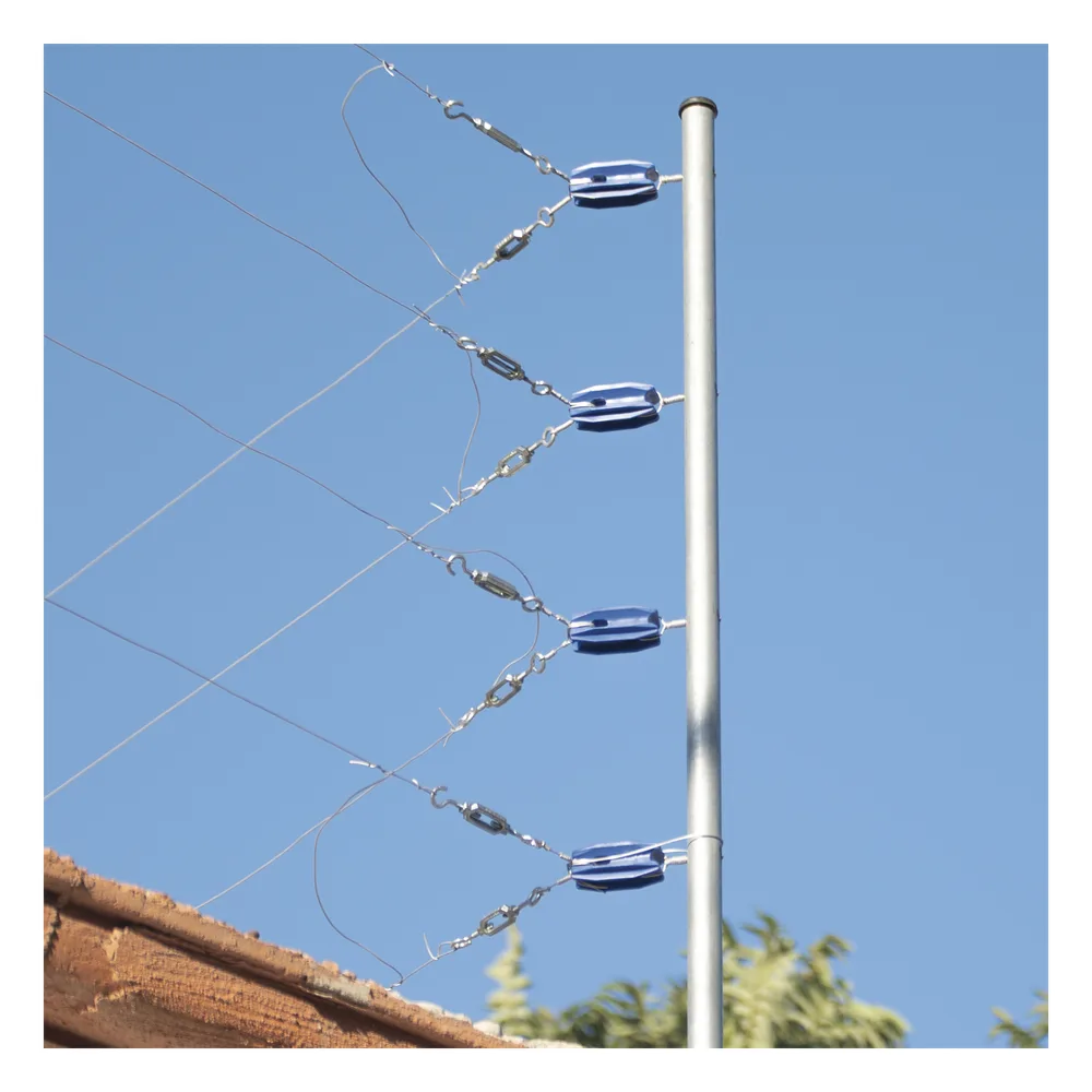 Aislador Azul de Esquina para Cercos Eléctricos / 18 kV / Resinas Vírgenes / Resistencia 7.5-10.2 kg / Anti UV / 66 mm x 31.6 mm – vista 3