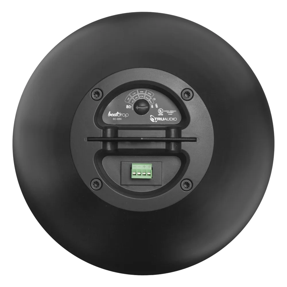 Altavoz colgante | 8 in | 70v /100v | 8 Ohms | 125 Watts | Negro – vista 3
