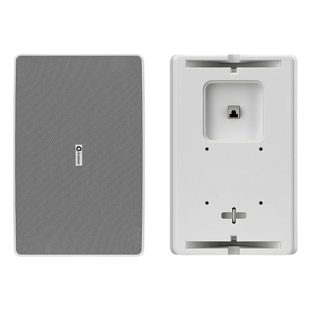 Altavoz de Pared 8" | Alimentación PoE++ | Red Dante | DSP Integrado | Mezclador 2 Canales | Montaje Flexible | 100 dB SPL