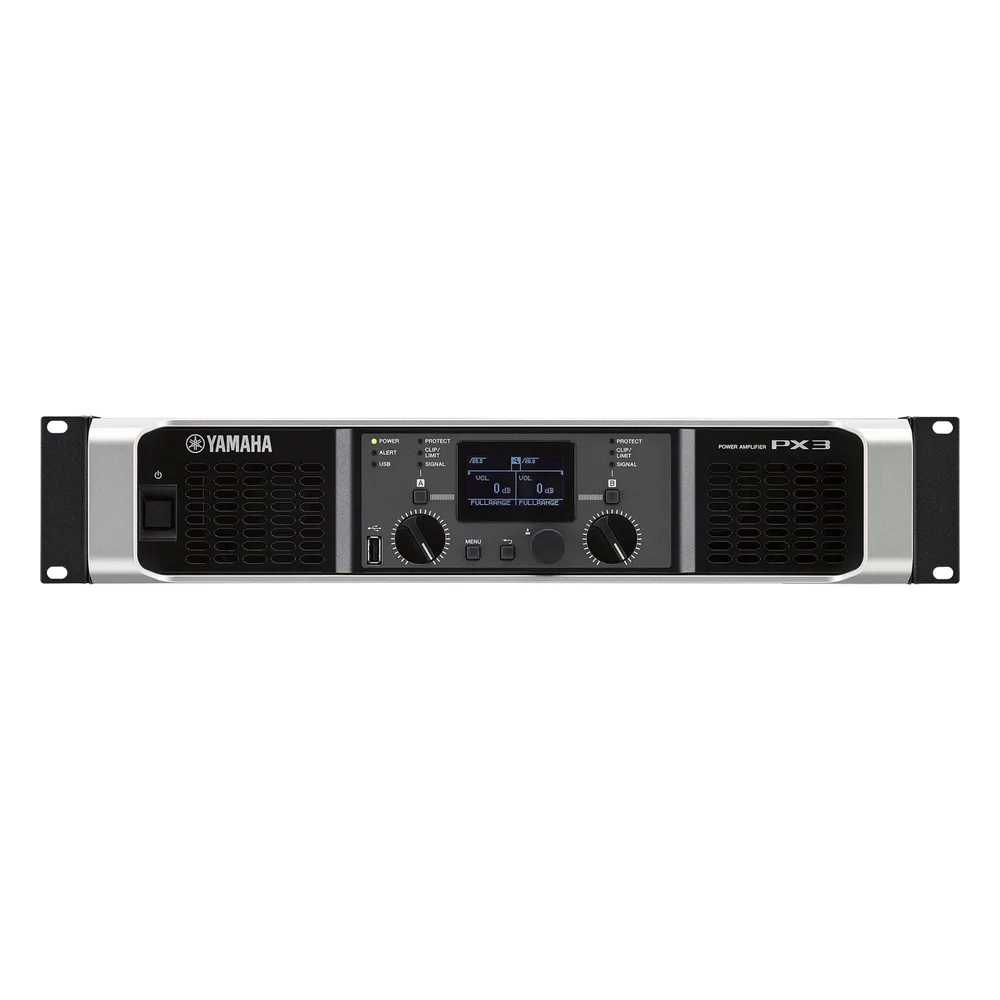 Amplificador de audio Clase D | 300 W x 2 a 8Ω | 500 W x 2 a 4Ω. | Baja Impedancia | Procesamiento Inteligente