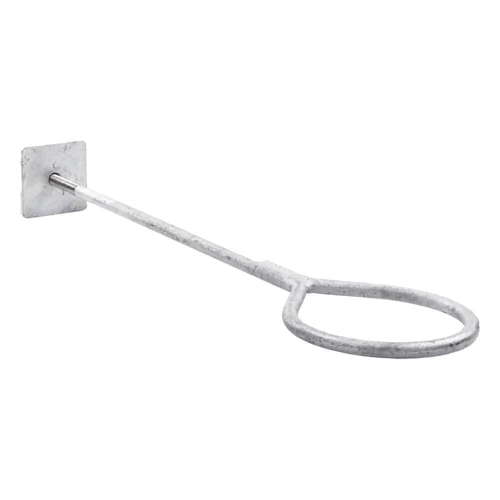 Ancla de Losa o Pared de 63-65 cm. de 13 cm diámetro de argolla Galvanizado por Inmersión. – vista 2