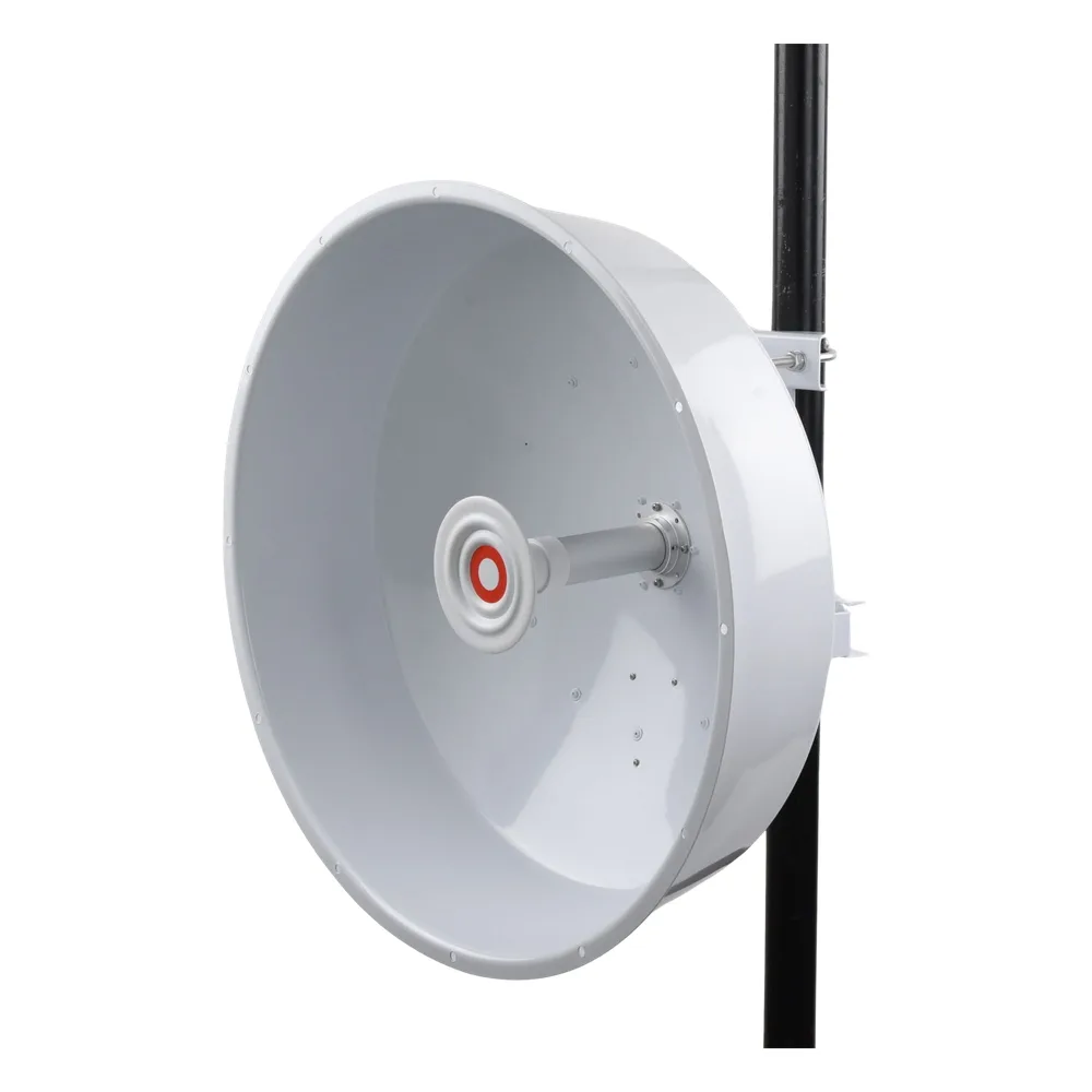 Antena direccional de alta resistencia, Ganancia 30 dBi, (4.9 -6.4 GHz), Plato hondo para mayor inmunidad al ruido, Conectores N-Hembra, Montaje incluido. – vista 3