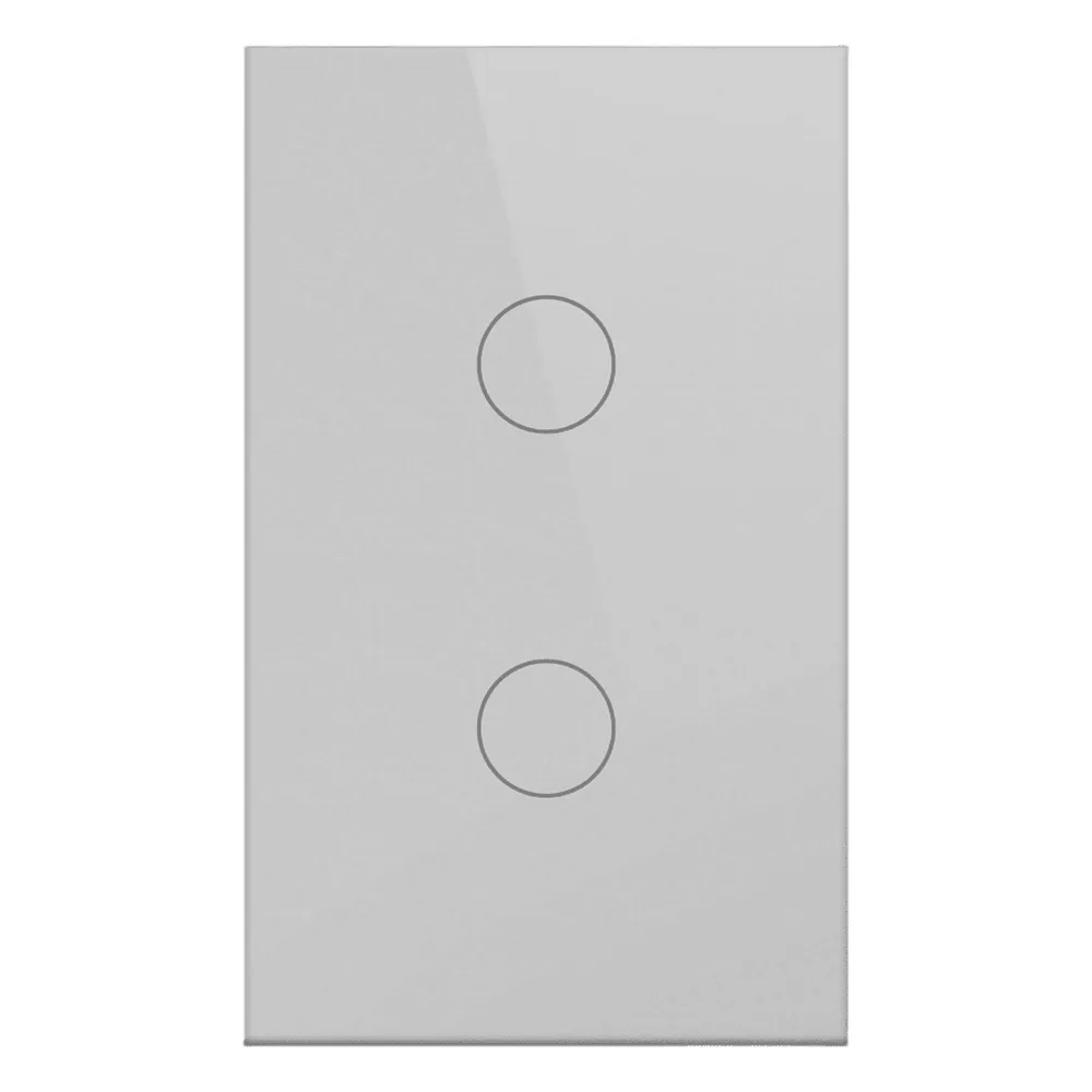 Apagador Inteligente ZigBee / 2 Gang / 800 W por Circuito / 100-250 V / Vidrio Templado / Cable Neutro Opcional / Control por App y Voz vía Hub