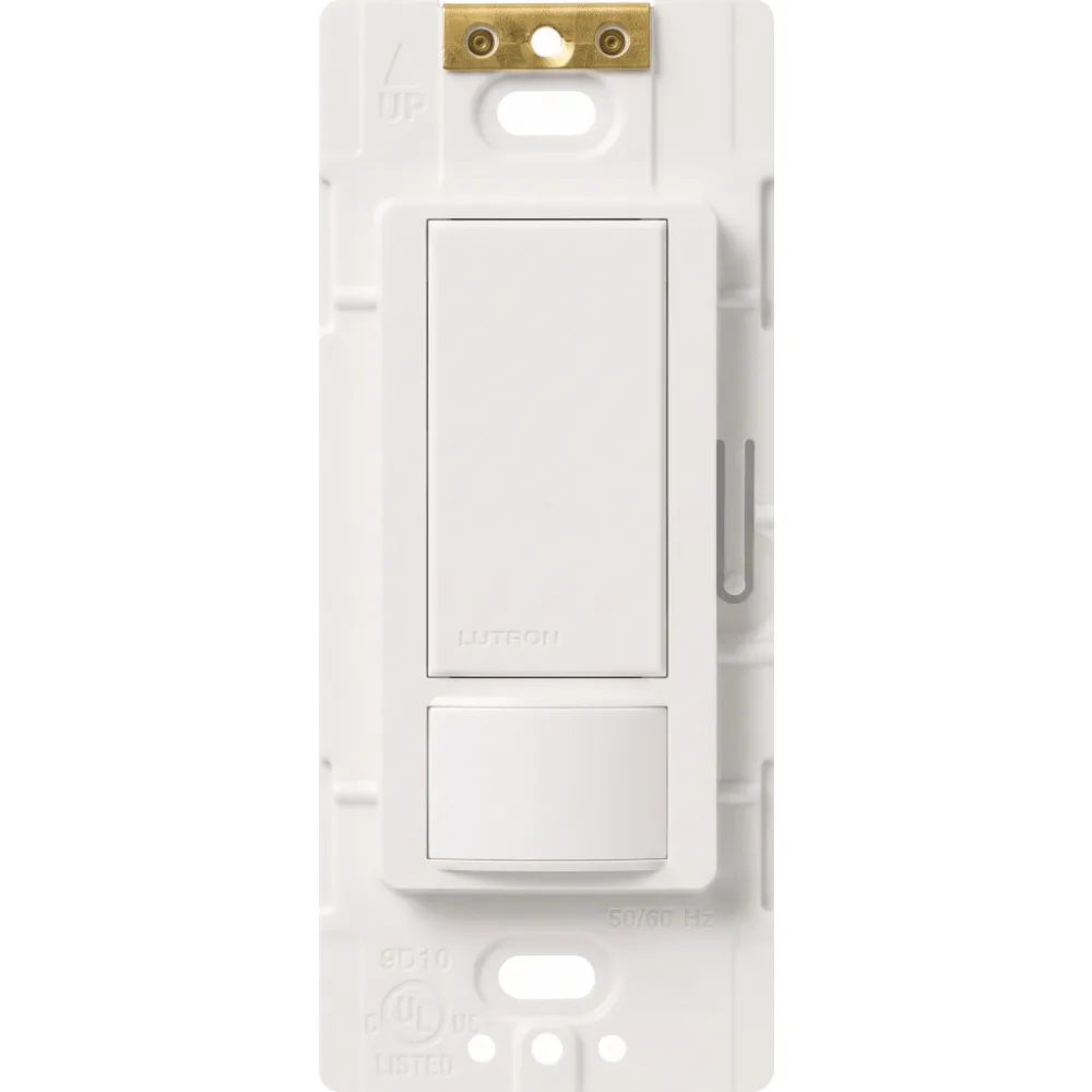 Apagador Maestro con sensor de ocupación PIR y tecnología XCT, 6 A de iluminación en 120-277 V, unipolar o 3 vías, ideal para oficinas y espacios grandes