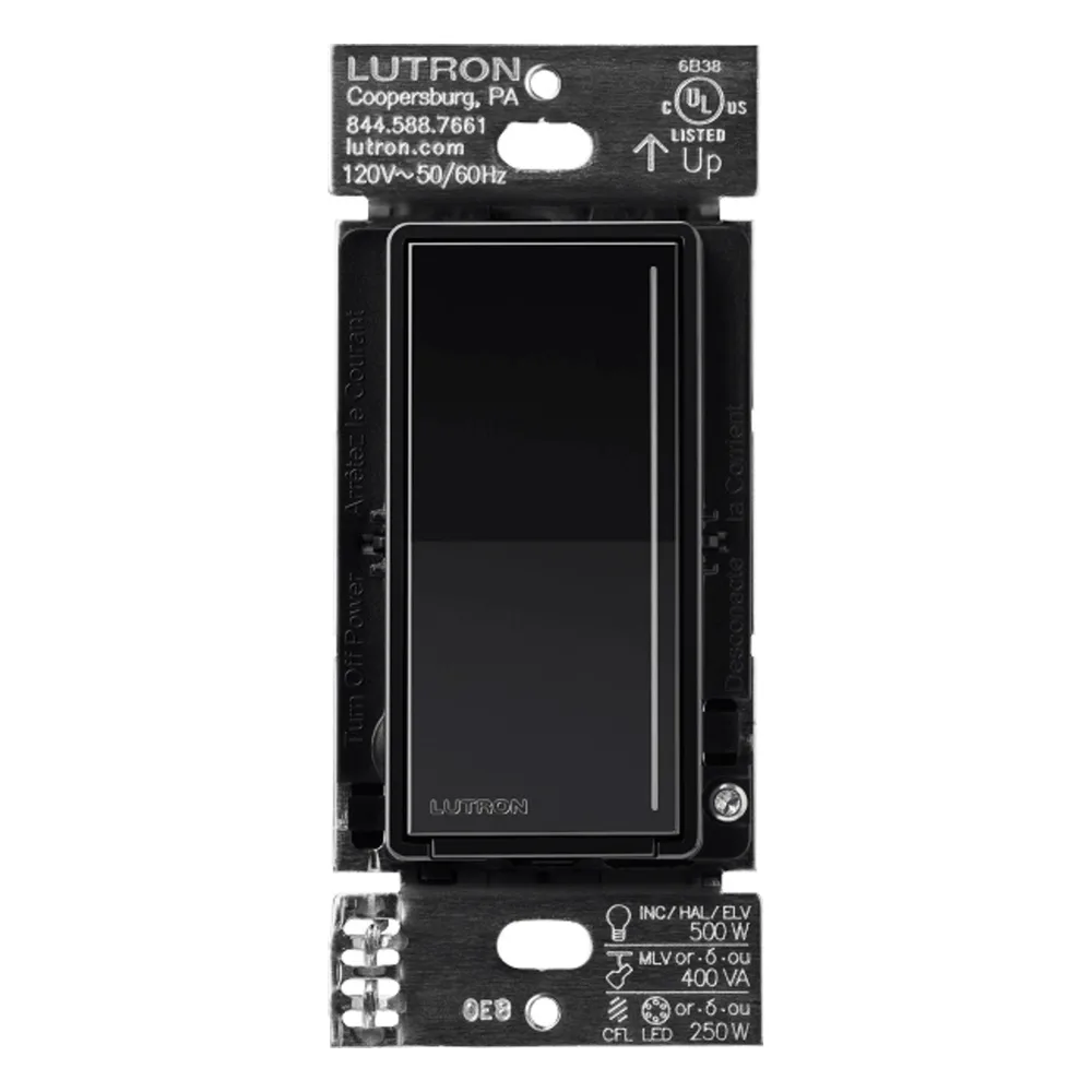Atenuador auxiliar con panel táctil RF, 120 V, para instalación en 3 vías o escalera, sistema RadioRA 3 Sunnata