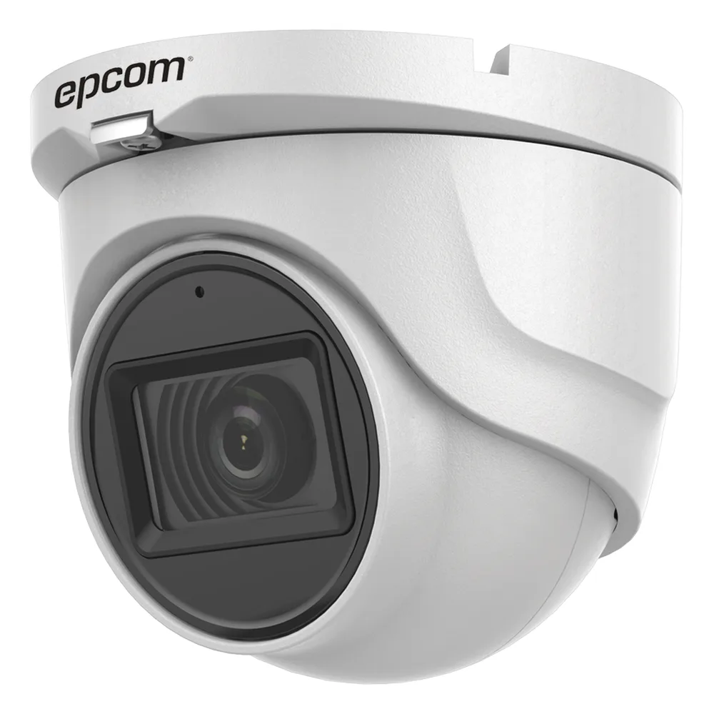 AUDIO POR COAXITRON / Turret TURBOHD 5 Megapixel / Angulo de vision 85.5° / Lente 2.8 mm / 30 mts IR EXIR / Exterior IP67 / 4 Tecnologías / dWDR