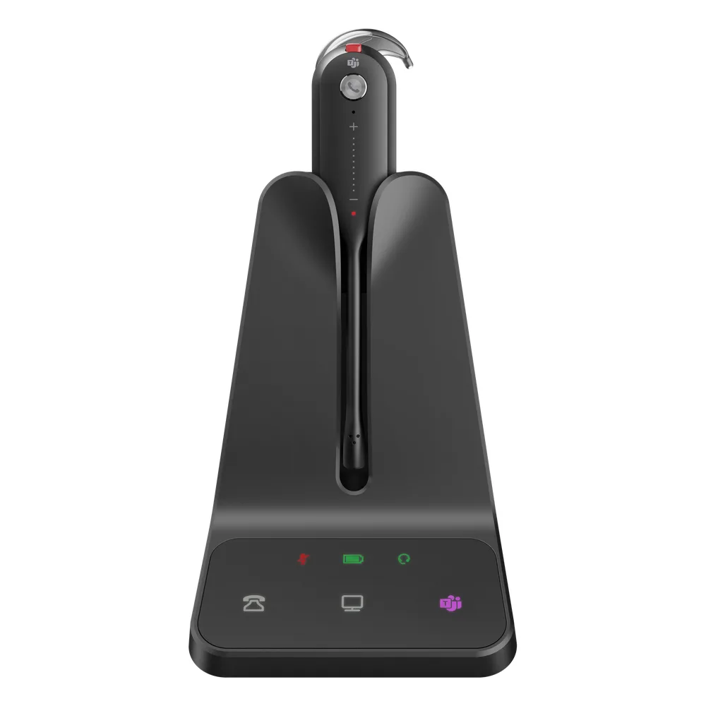 Auriculares mono Yealink WH63 E2 edición MS/ Base DECT/ Cancelación de ruido con 2 micrófonos/ Tres estilos de uso – vista 2