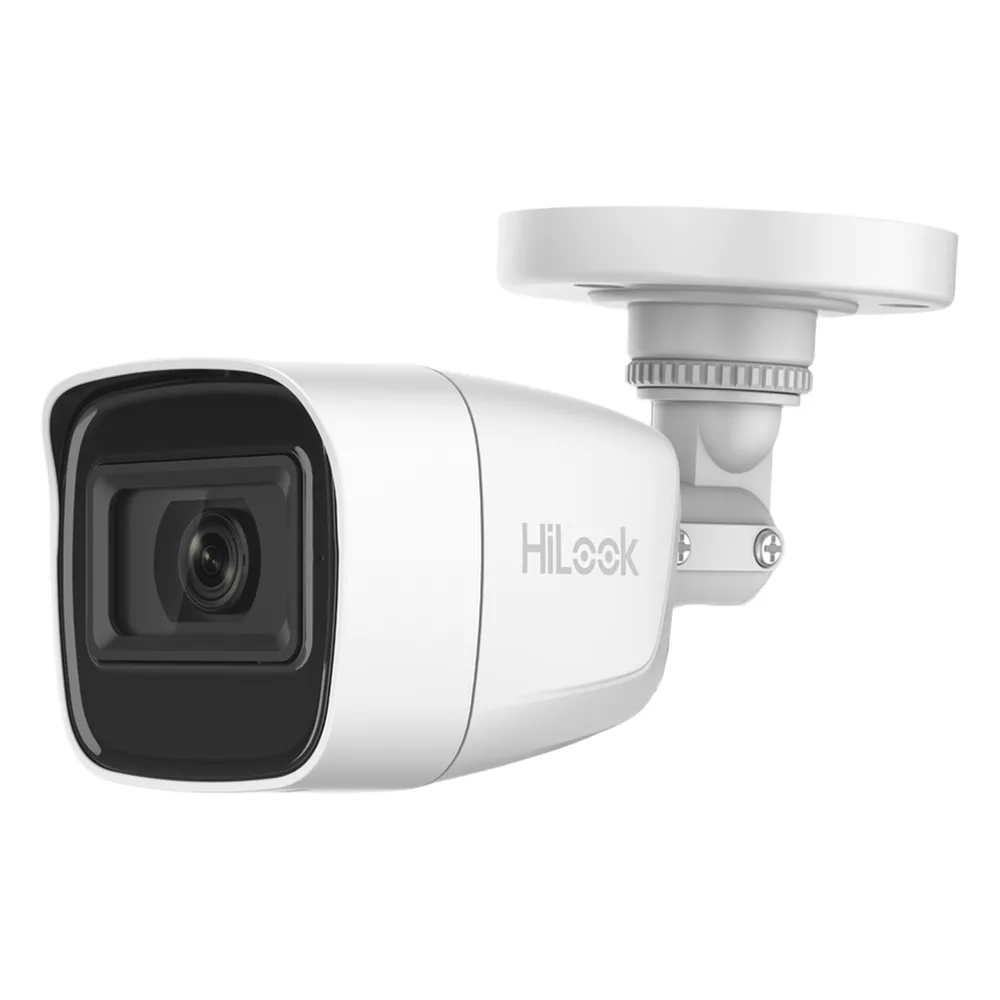 Bala TURBOHD 2 Megapíxel (1080p) / Gran Angular 106° / Lente 2.8 mm / Audio por Coaxitron / 30 mts IR EXIR / Exterior IP66 / 4 Tecnologías / dWDR