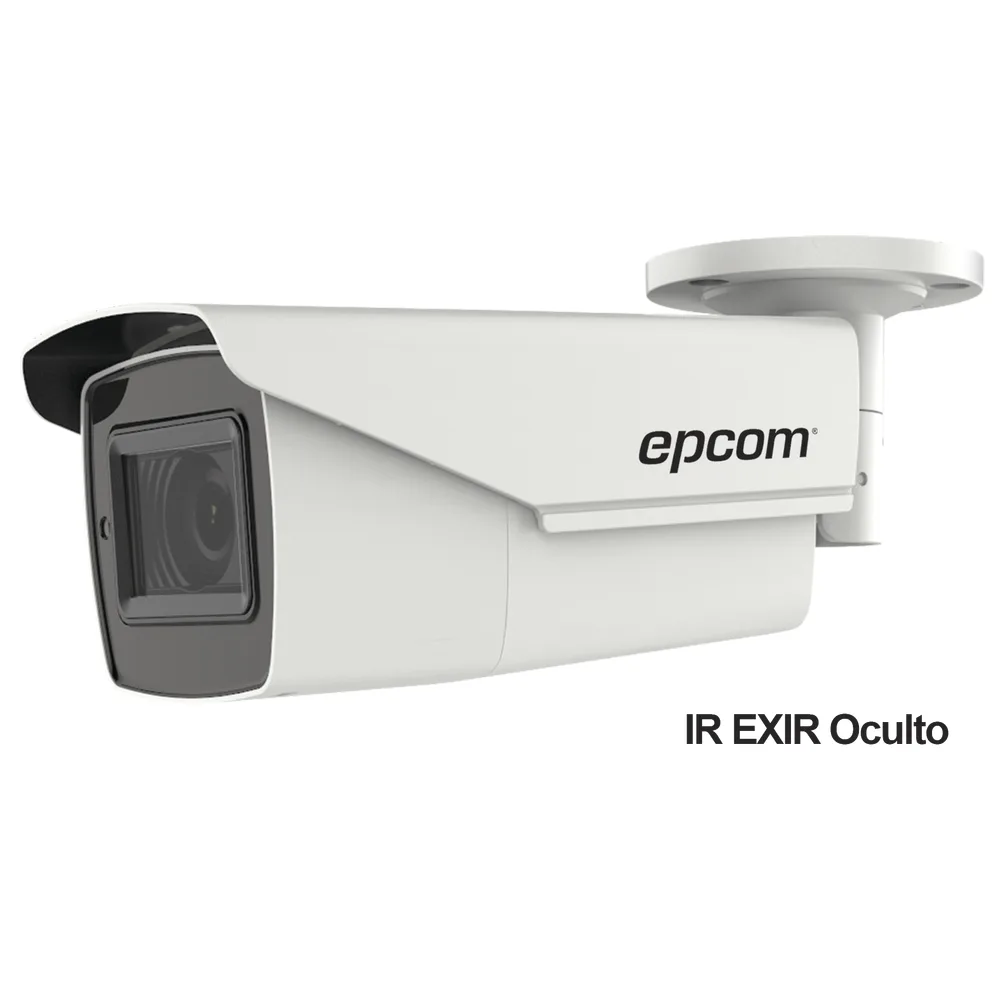 Bala TURBOHD 5 Megapixel / Lente Mot. 2.7 a 13.5 mm / 40 mts IR EXIR / dWDR / 4 Tecnologías (TVI / AHD / CVI / CVBS) / Exterior IP67