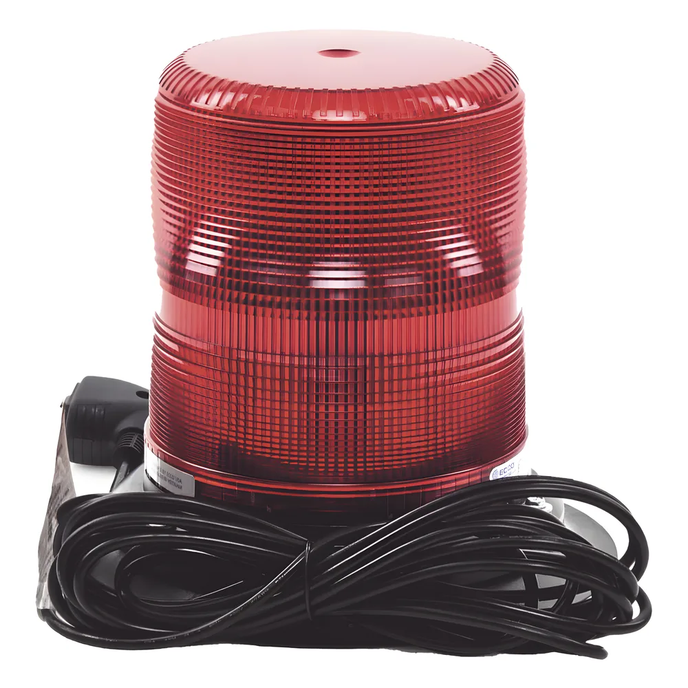 Baliza LED color rojo con montaje magnético de succión de 7" de altura – vista 2