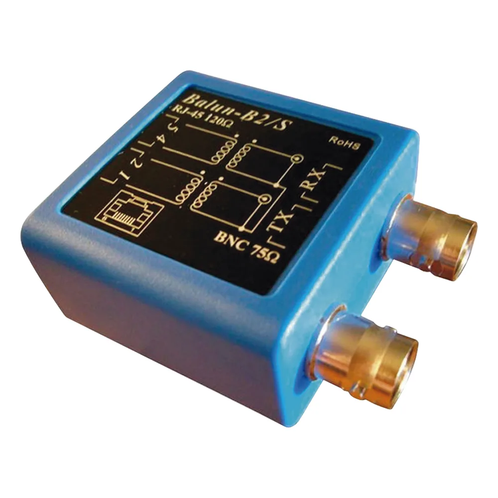 Balun E1 -Adaptador BNC hembra 75 ohms a jack RJ45 120 ohms
