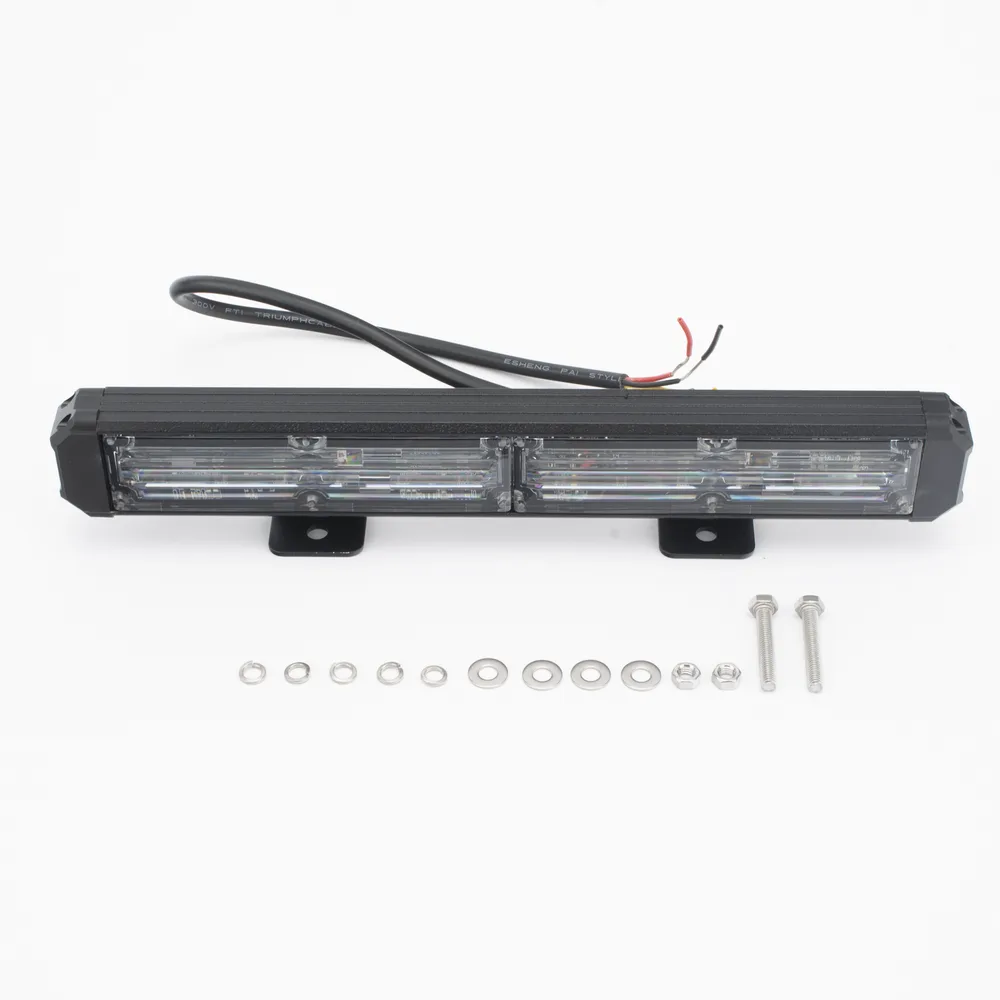 Barra de Luz de Advertencia, 2 Módulos de 6 LED, 11 Pulgadas Rojo – vista 2