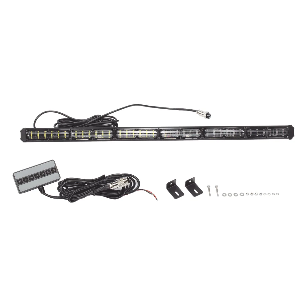 Barra de luz de advertencia de 6 Módulos de 6 LED, 30 Pulgadas, Ambar – vista 6