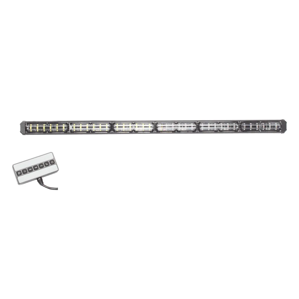 Barra de luz de advertencia de 6 Módulos de 6 LED, 30 Pulgadas, Ambar