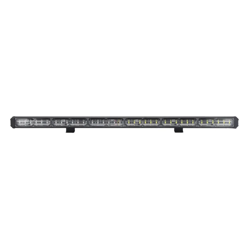 Barra de luz de advertencia de 6 Módulos de 6 LED, 30 Pulgadas, Ámbar/Claro