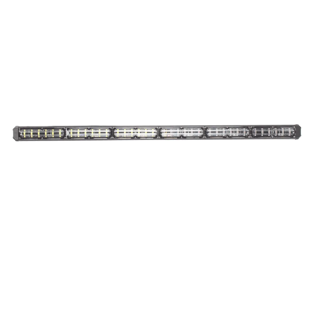 Barra de luz de advertencia de 6 Módulos de 6 LED, 30 Pulgadas, Rojo / Claro