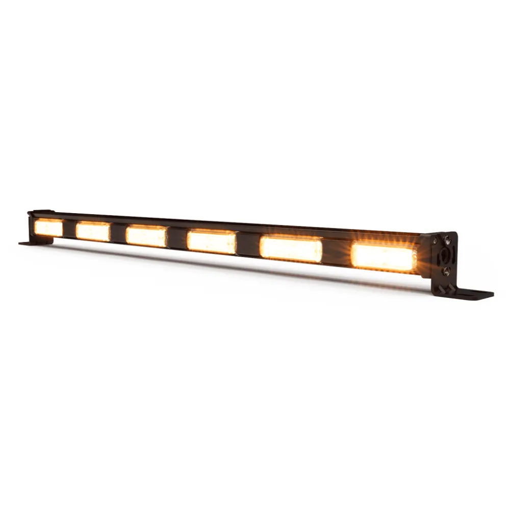 Barra Directora de Trafico de 6 Modulos con 8 LED, 48 LED, Ambar, 29 Pulgadas, Conexión Por Cableado – vista 2