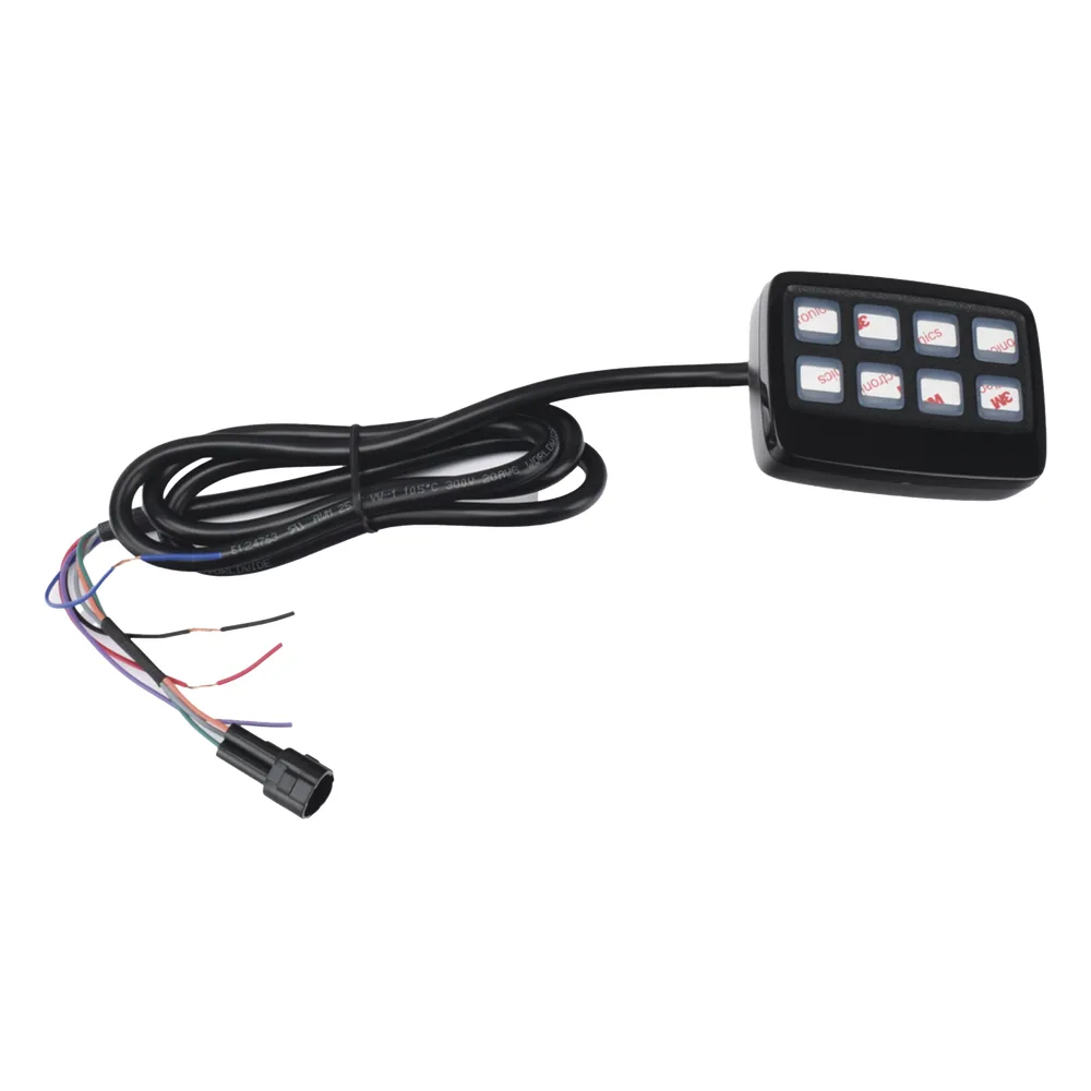 Barra directora de trafico de 8 Modulos, 32 LED, 47 pulgadas, Ambar Con Controlador de 8 interruptores, SAE – vista 19