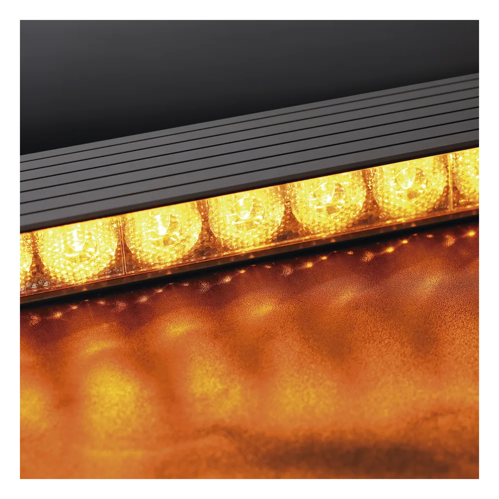 Barra directora de trafico de 8 Modulos, 32 LED, 47 pulgadas, Ambar Con Controlador de 8 interruptores, SAE – vista 8