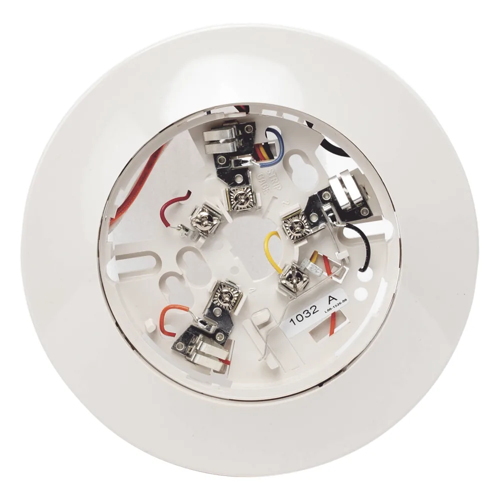 Base enchufable para detectores de humo fotoeléctrico e iónico serie 2151/1151, 4 hilos, con relé auxiliar y salida para anunciador remoto – vista 2