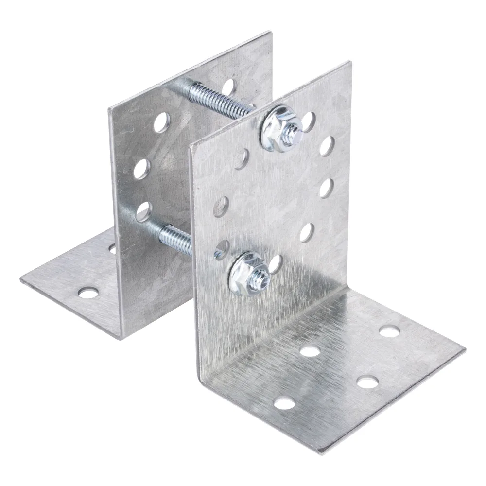 Base Multiposición para postes de paso o esquina / Acero Galvanizado Cal. 12 / 0.36 kg / Kit de Tornillería Incluido / Compatible con 7 Modelos SYSpost
