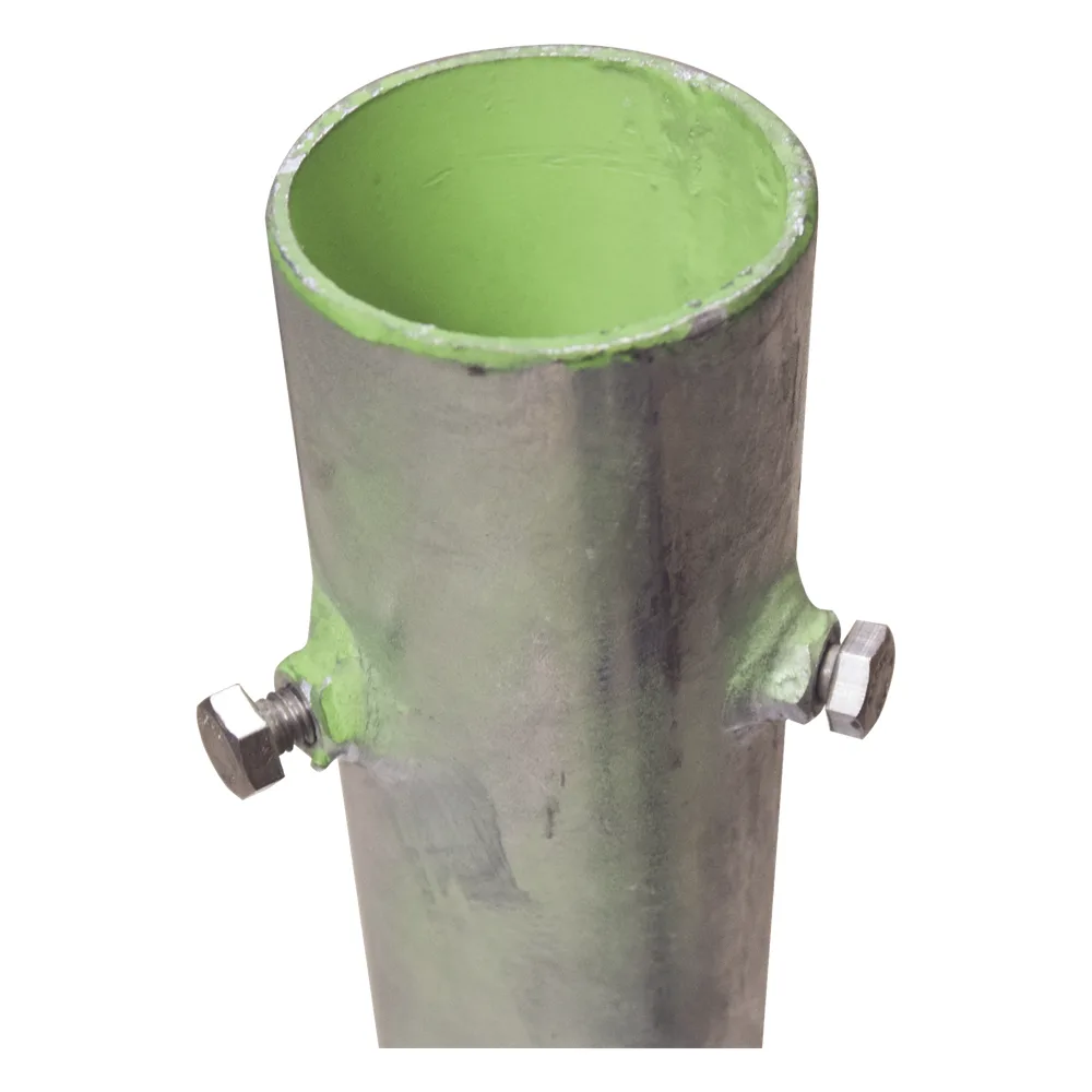 Base para Mástil Hasta 2" con Opresores, Base de 50 x 50 cm y Tubo de 80 cm Ced. 30. Galv. Inmersión. – vista 3