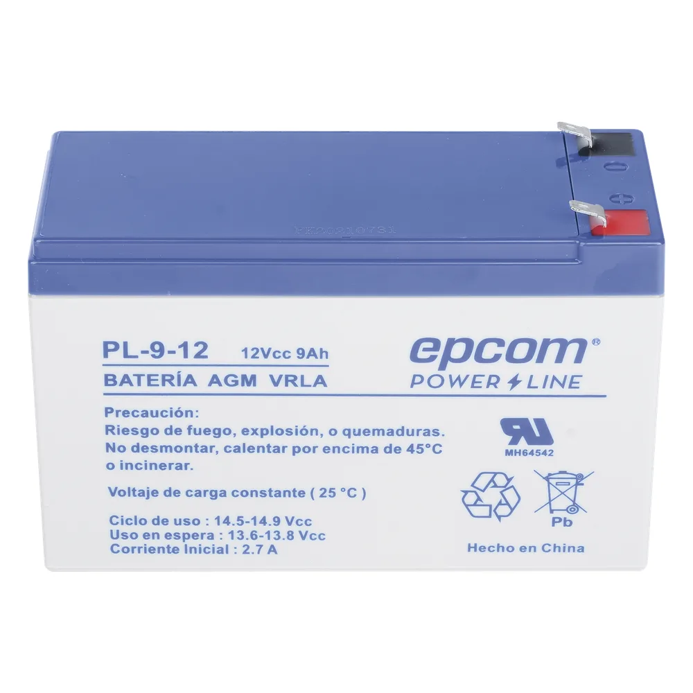 Batería 12 Vcc / 9 Ah / UL / Tecnología AGM-VRLA / Para uso en equipo electrónico Alarmas de intrusión / Incendio/ Control de acceso / Video Vigilancia / Terminales F1 / Cargador recomendado CHR-80. – vista 2
