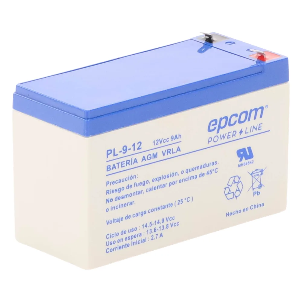 Batería 12 Vcc / 9 Ah / UL / Tecnología AGM-VRLA / Para uso en equipo electrónico Alarmas de intrusión / Incendio/ Control de acceso / Video Vigilancia / Terminales F1 / Cargador recomendado CHR-80. – vista 9