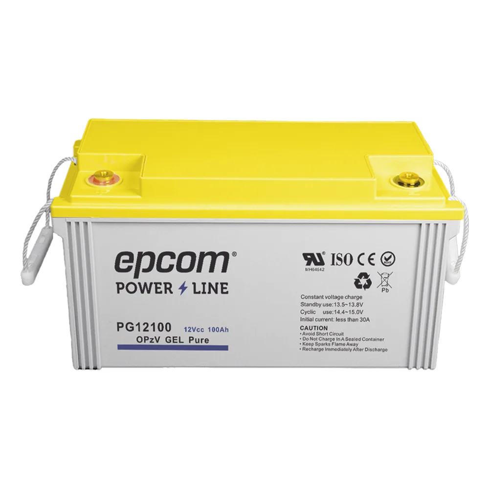 Batería GEL Puro OPzV Ciclo Profundo / 12 Vcc / 100 Ah / Aplicaciones Fotovoltaicas y de Respaldo