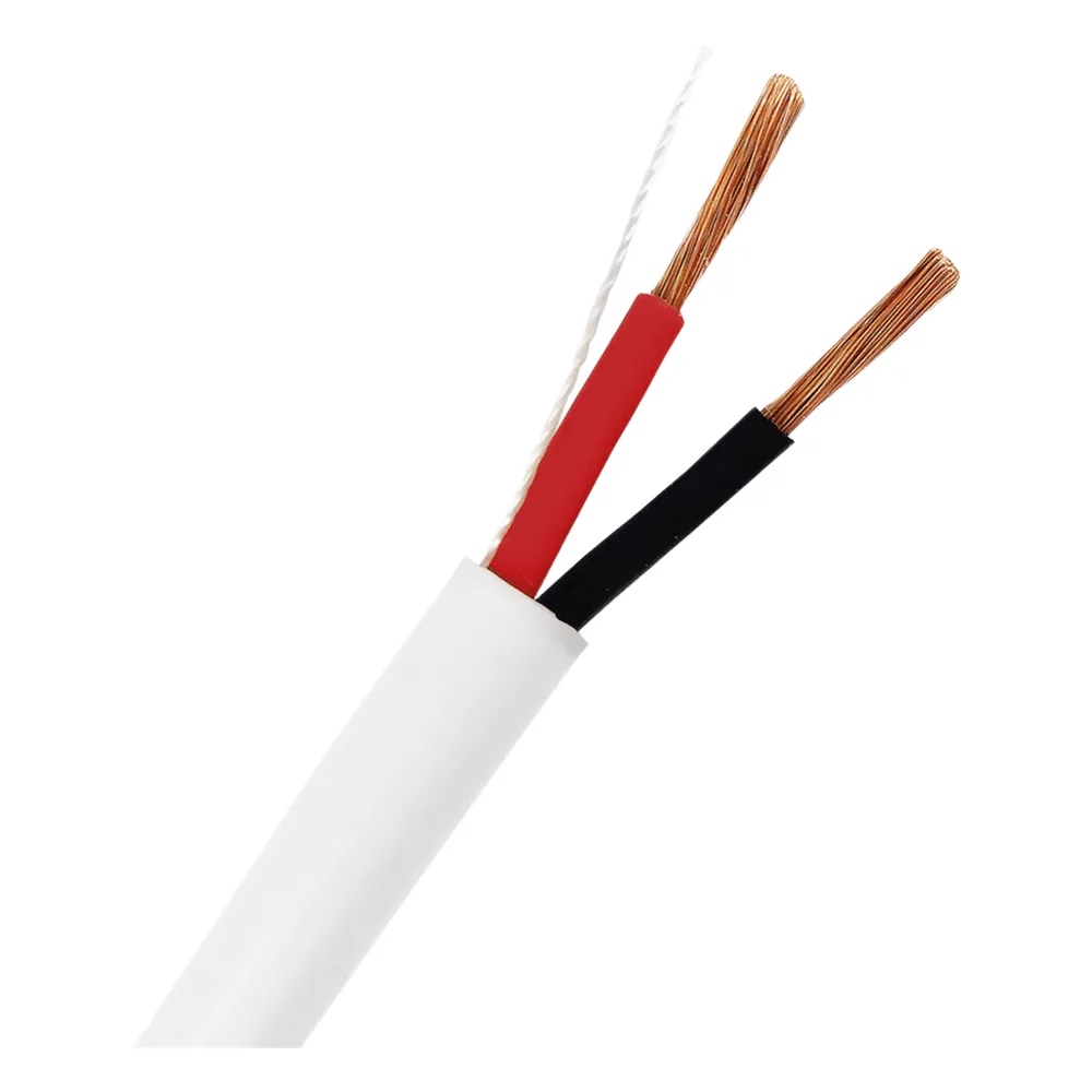 Bobina de 152 m (500 ft) / Cable para Bocina 2x16 AWG / Libre de Oxígeno / Blanco