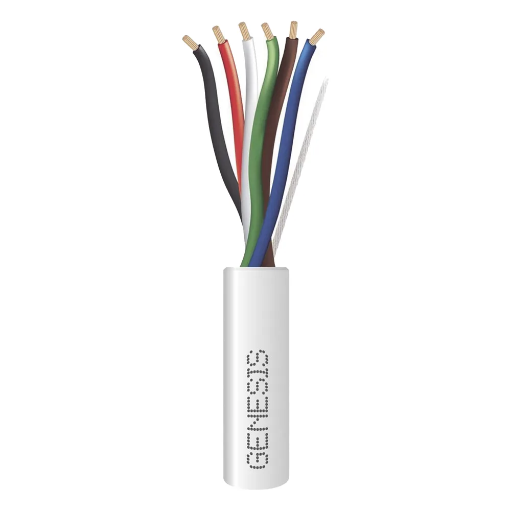 Bobina de 305 m (1000 ft) / Cable para Alarma 6x18 AWG / Plenum / Blanco