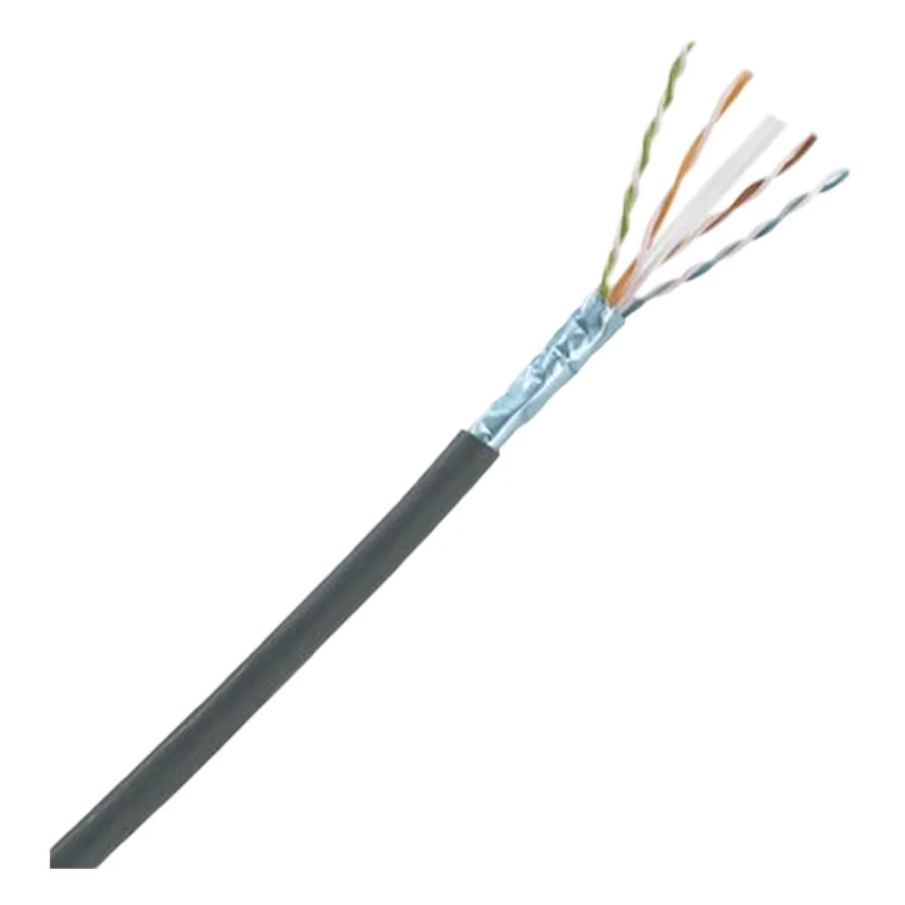 Bobina de Cable Planta Externa con Gel, de 4 Pares, Cat6A, UTP, Color Negro, 305 Metros (1000 Pies)