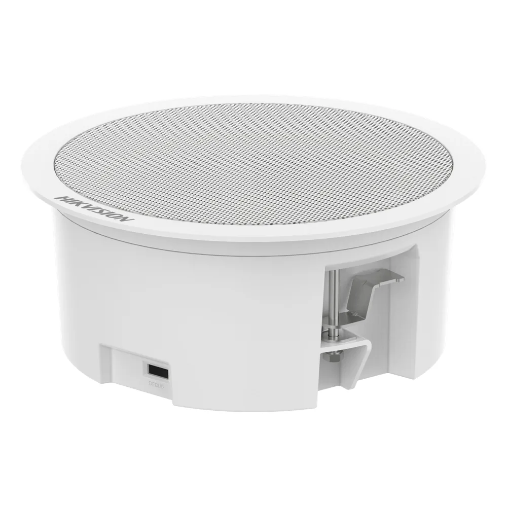 Bocina (Altavoz IP) Con Bluetooth | Montaje en Plafón | 3 Watts | No requiere amplificador | PoE+ | Entrada de alarma | Soporta Bocinas secundarias | Voceo en tiempo real | Calendarización de audios | Síntesis de Voz (TTS)