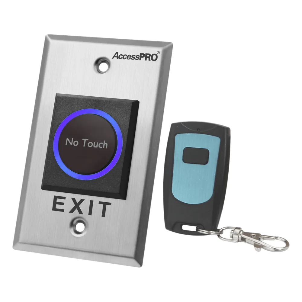 Botón de Salida sin Contacto con Control Remoto / Iluminación LED / Distancia de Detección Touch Ajustable