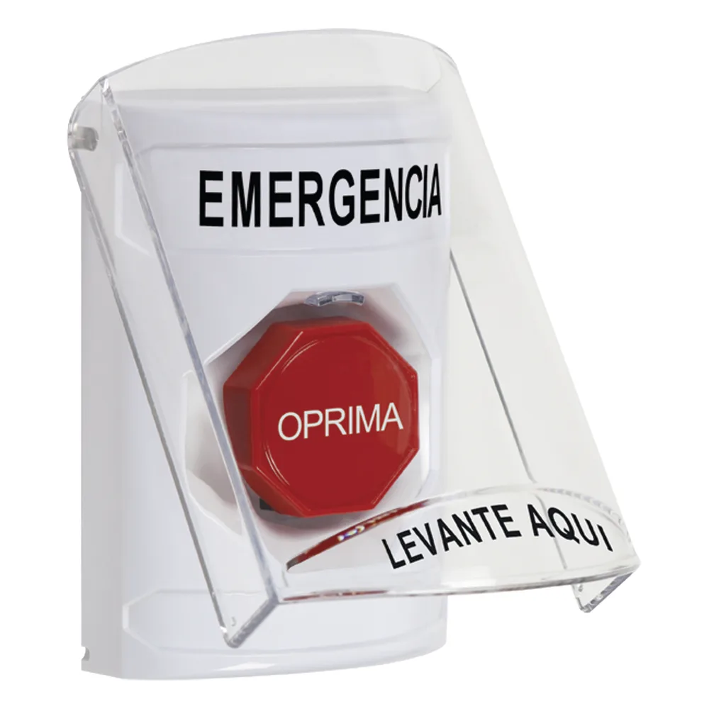 Botón Multipropósito, Emergencia, Reset Con Llave, Español, Tapa De Policarbonato, 2 Relevadores forma C, Interior