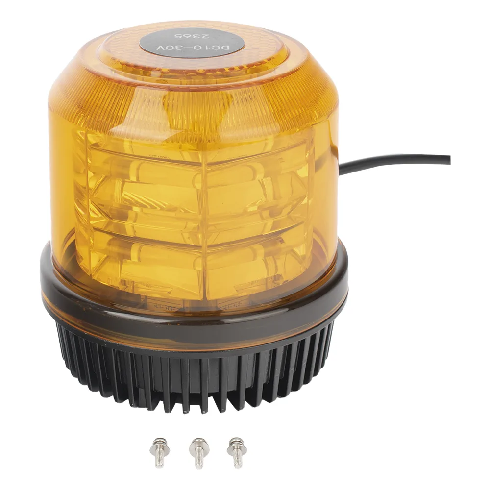 Burbuja brillante de 12 LEDs, color ambar, montaje fijo
