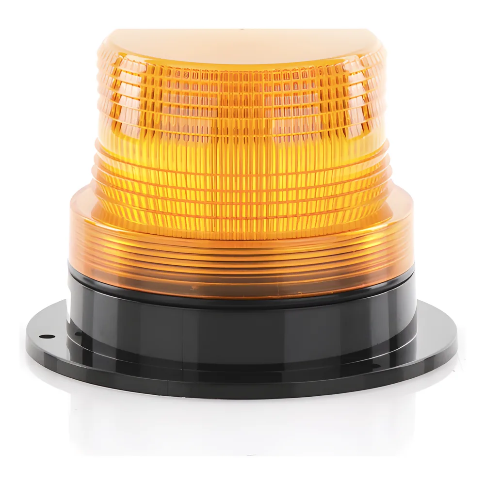 Burbuja Brillante de Larga Vida Útil, con 8 LEDs Color Ambar, Domo Ambar, 110 Vca – vista 2