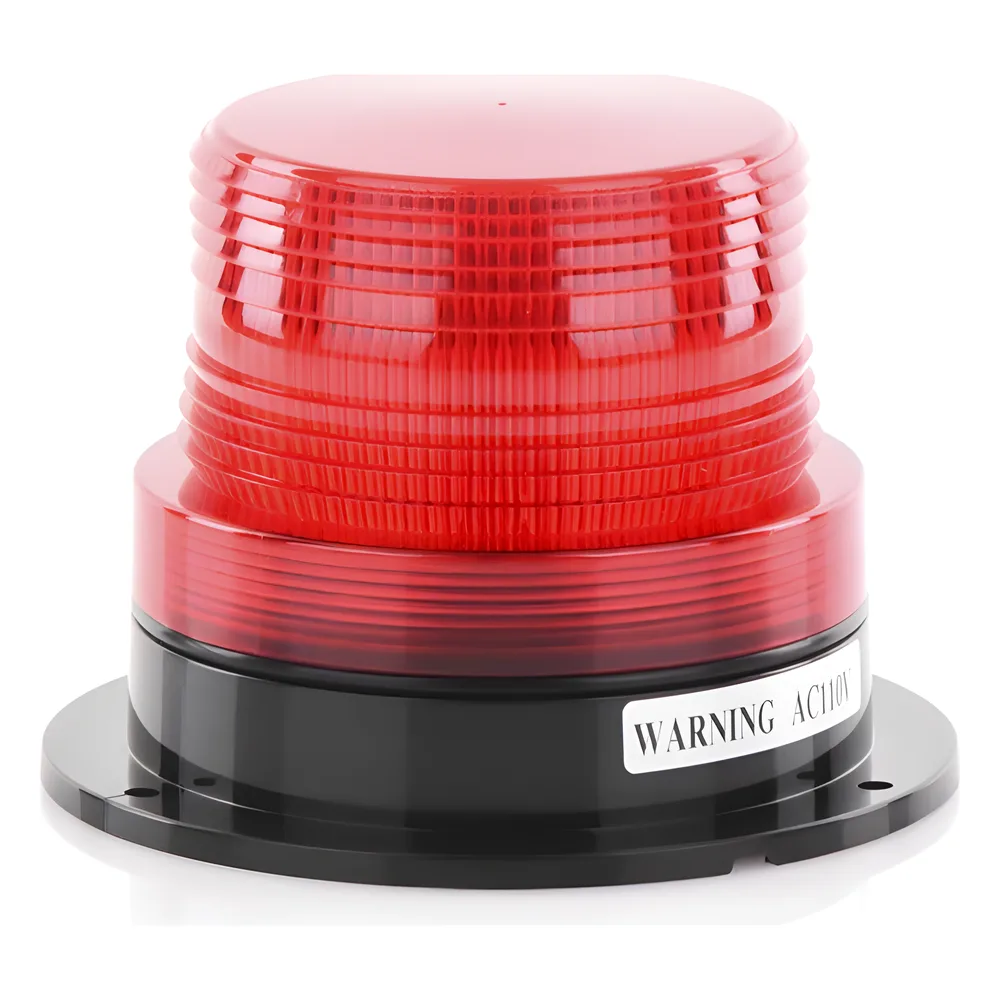 Burbuja Brillante de Larga Vida Útil, con 8 LEDs Color Rojo, Domo Rojo, 110 Vca – vista 2