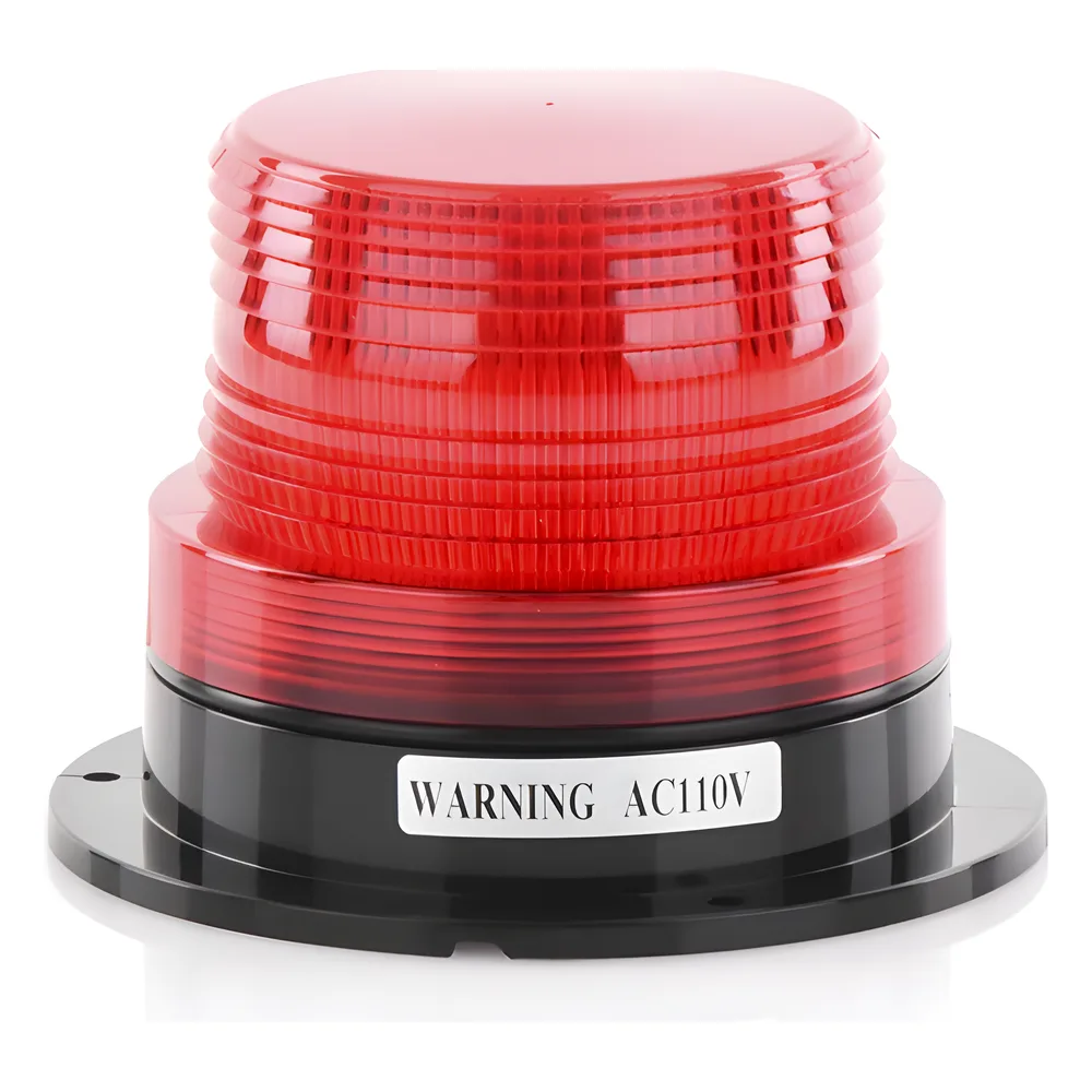 Burbuja Brillante de Larga Vida Útil, con 8 LEDs Color Rojo, Domo Rojo, 110 Vca – vista 3