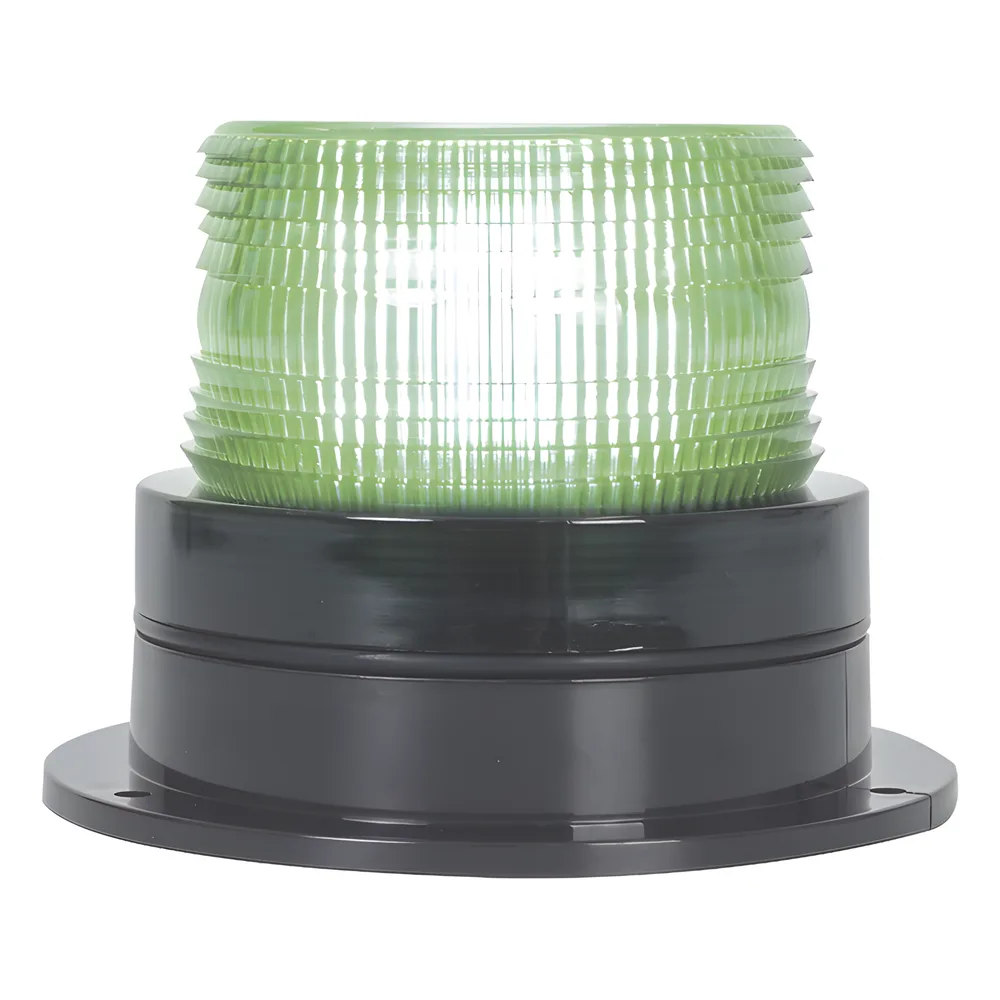 Burbuja Brillante de Larga Vida Útil, con 8 LEDs Color Verde, Domo Verde, 110 Vca
