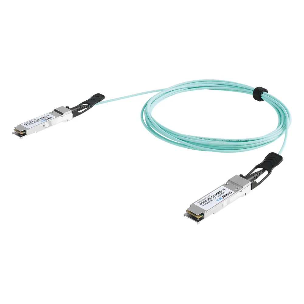 Cable AOC QSFP+ de 40 Gbps a 40 Gbps / Cable de fibra óptica Activo / Longitud: 2 metros
