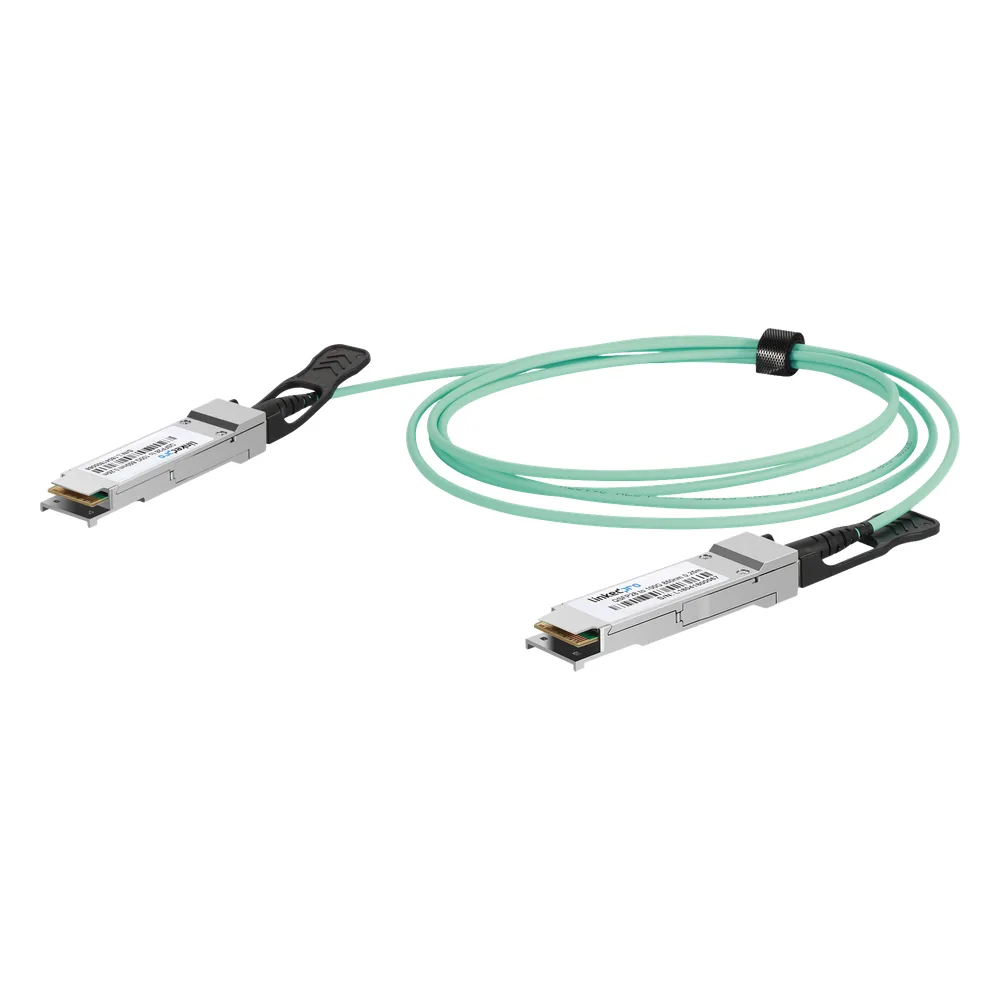 Cable AOC QSFP28 de 100 Gbps a 100 Gbps / Cable de fibra óptica Activo / Longitud: 2 metros